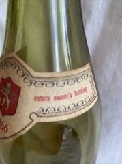 Vintage Faiveley Burgundy Cote-D’Or France Empty Bottle 1966 w/Cork, Empty (WC2)