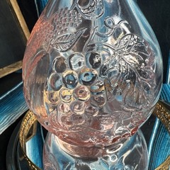 VTG Casadis Milano JUS DE Fruta Pink Wine Decanter 2 LITERS Antique
