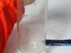 Vintage Garrett & Co Wine Bottle Pioneer American Wine Growers Embossed