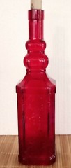 VTG Decorative Accent/Wine Bottle-Unbranded-Red