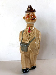Whimiscal Character WINE BOTTLE Man/Umbrella