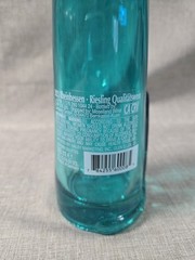 W/Cork! Happy Cat Moselland Green Cat Shaped Glass Wine Bottle 2023 Rheinhessen