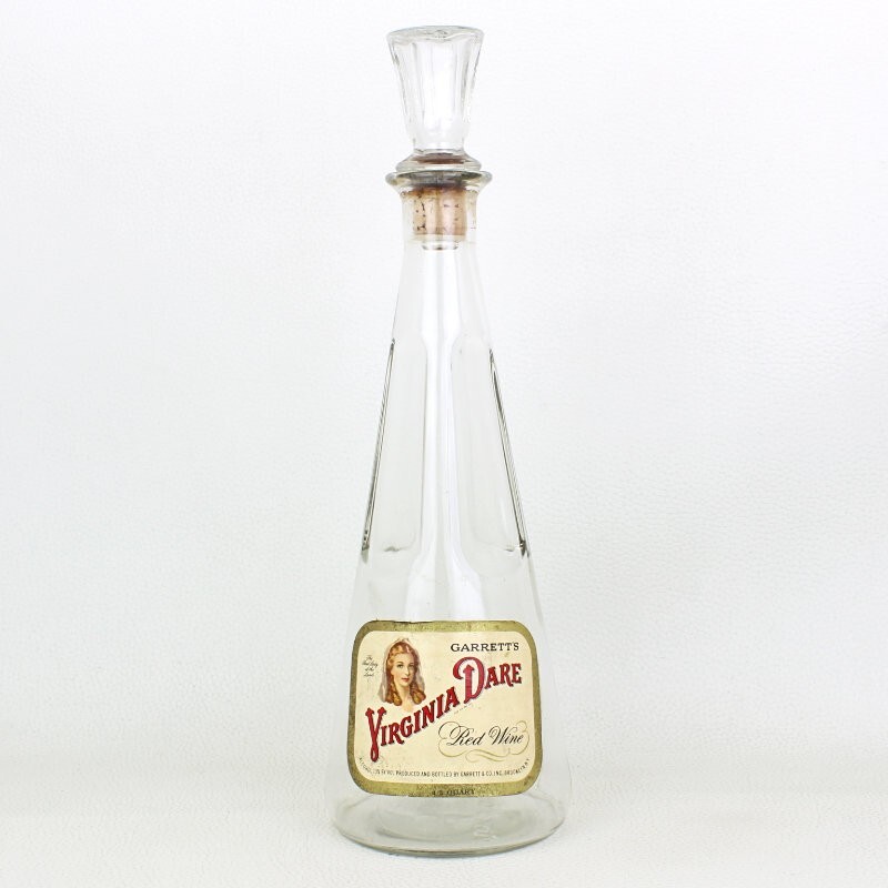 Garrett’s Virgina Dare Red Wine Glass Bottle