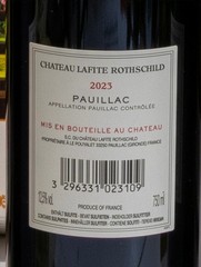 1 bottle 0.75 Château Lafite Rothschild 2023 from subscription