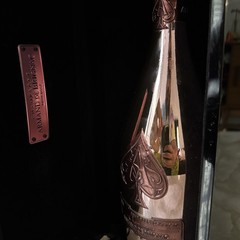 EMPTY ACE OF SPADES ROSE(ARMAND DE BRIGNAC)750ML EMPTY CHAMPAGNE BOTTLE WITH BOX