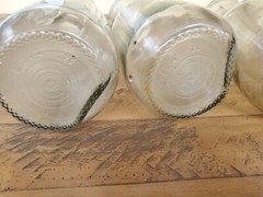 Lot Of 4 Vintage Paul Masson Since 1852 36 oz Glass Carafe Decanter Milk Bottle