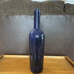 Antique Cobalt wine bottle vintage rare