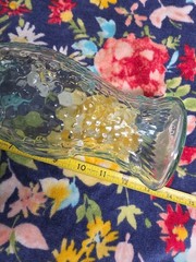 Vintage Fish Shaped Glass Decanter Italian Wine Bottle 13&Prime;