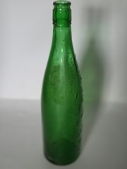 Antique Garrett & Co Green Glass Wine Bottle Monticello New York St Louis