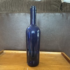 Antique Cobalt wine bottle vintage rare