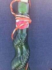 Vintage Awesome 1 Quart 16 1/2&Prime; Tall MCM 1960&rsquo;s Chianti Wine Bottle Free US Ship