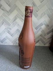 Kindzmarauli Georgian Semi-Sweet Red Wine Bottle Brown Collectible Decorative