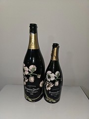 2 PERRIER JOUET BELLE EPOQUE EMPTY BOTTLE 3lt &1.5 lt 2008 jeroboam & MAGNUM