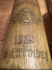 CHATEAUX PONSAC, CHATEAUX SANRENAY 19&Prime; Wood Wine Shop SIGN 1950