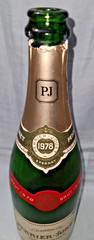 Vtg Perrier Jouet 1978 Brut Champagne green glass 750 mL wine bottle (EMPTY)