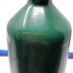 Vintage J M Da Fonseca Wine Bottle Large Green Small Brown Set of 2 Collectible