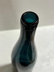 Ferdinand Pieroth German Wine Bottle 1979 Empty Blue Glass Vtg Collectible