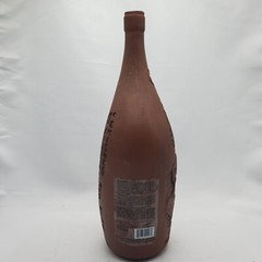 Georgian Ceramic Clay Red Wine Bottle / Decanter Vessel WITH Handle 3D Design
