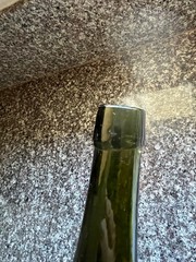 VINTAGE Dark Green D.O.M Wine Bottle