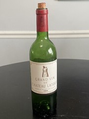 Grand Vin De Chateau Latour Premier Grand Cru Classe 1966 Empty Bottle
