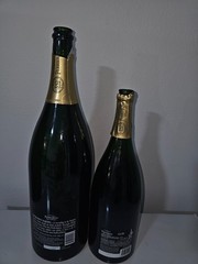 2 PERRIER JOUET BELLE EPOQUE EMPTY BOTTLE 3lt &1.5 lt 2008 jeroboam & MAGNUM