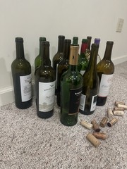 Lot of 12 Empty Wine Bottle-750ml