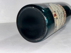 Ferdinand Pieroth German Wine Bottle 1979 Empty Blue Glass Vtg Collectible