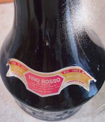 Rare Vintage Italian Green Glass Tall Chianti Wine Bottle Decanter w Lantern NOS
