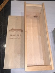 HAFNER Alexander Valley Winery EMPTY Wine Box With Slide Cover