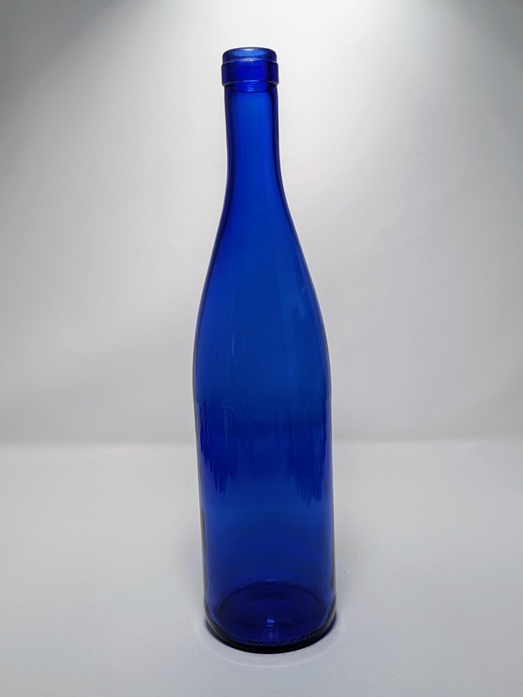 E. C. Kraus 750 mL Cobalt Blue Hock Wine Bottle
