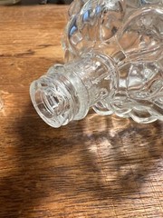 Vintage_Grape Cluster Shape_Clear_Glass Bottle_Made in France_C00L_cHECK iT_