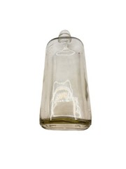 Vintage 8&Prime; Clear Glass Wine Narrow Necked Bottle One Pint Flask