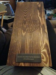Harley Davidson 36oz Whiskey Decanter w/ Original Wood Box Poconos Mountains New