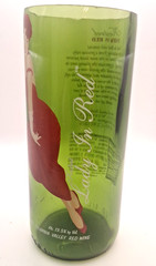 Lady In Red 4th Ed. Collectible Cut Kesler Wine Bottle