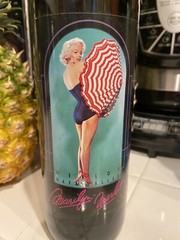 marilyn monroe wine bottle 1990 Empty Bottle