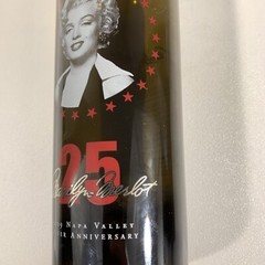 Marilyn Merlot Monroe 2009 25th Silver Anniversary Merlot Empty Wine Bottle