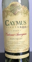 Caymus Cabernet Sauvignon 2023 Napa Valley 1L Empty Bottle with Cork