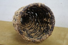 Large Vintage Wicker Wrap for Glass Demijohn Wine Bottle Carboy Jug 9&Prime; x 24&Prime;