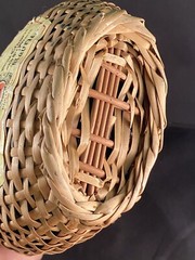 Old Mudeira Wine Maimsey Sweet Wicker Wrapped Empty Bottle Portugal