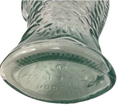 Vintage Glass Wine Fish Bottle Light Green 75CL 3 55mm App-12.5”Tall Empty