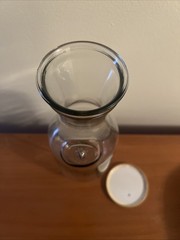 Vintage Paul Masson 9 3/4 Clear Glass Wine Carafe Since 1852 Decanter