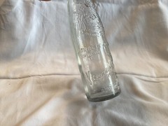 Vintage Garrett & Co Inc Virginia Dare Clear Glass Wine Bottle New York 2/3 Pint
