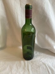 Bordeaux France Chateau Giscours Margaux 1966 Empty Wine Bottle w/Cork(WC12)