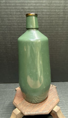Vintage Lancers J.M. Da Fonseca Portugal 9&Prime; Glass Painted Wine Bottles Lot of 2
