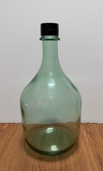 Vintage Glass Demijohn Wine Bottle Jug 3 Liter