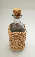 Vintage Wicker Wrapped Bottle EMPTY 500 ML