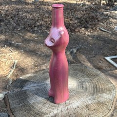 VTG Mosel Riesling happy cat wine bottle Pink blush Circa 2007