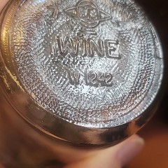 Vintage 11&Prime; Embossed Wine Bottle Clear 4/5 Quart Refilling W1242