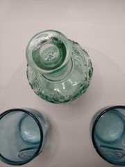 Canadian wine bottle and two glasses