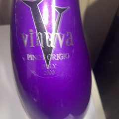 Vinuva Pinot Grigio Italy 2001 – Provincial Di Pavia EMPTY Wine Bottle, 15” Tall